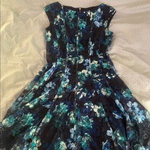 Danny & Nicole floral print knee length dress
